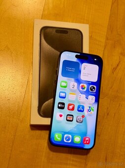 iPhone 15 Pro Black Titanium BATERIE 100% TOP - 7