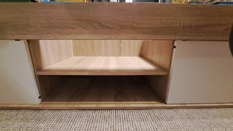 POSTEL, 90/200 cm bílá, Sonoma dub + rošt - 7