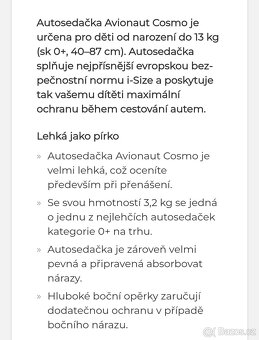 Autosedačka vajíčko Avionaut Cosmo black - 7