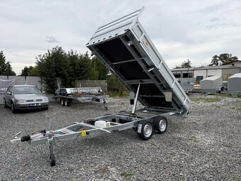 Přívěsný vozík 300x185cm,hydraulicky sklopný 3-strany,3500kg - 7