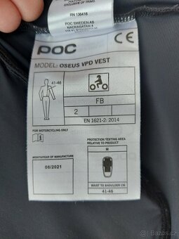 Chránič páteře POC Oseus VPD Vest-Uranium Black -M - 7