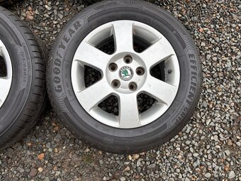 Alu orig letní sada Škoda 5x112 6J ET47 195/65 R15 - 7