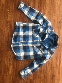 Prodám mikina,bunda, kalhoty,šustky,flanelka vel.7-9 let - 7