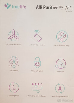 Čistička vzduchu TrueLife Air Purifier P5 Wifi, nepoužívaná - 7