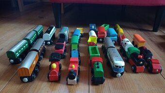 Dřevěné vláčky sada - 7