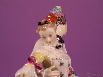 Stará porcelánová figurka z Nymphenburgu - 7