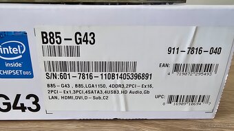 Intel Core i5-4460 + MSI B85-G43 + 8GB RAM + Fera 2 - 7