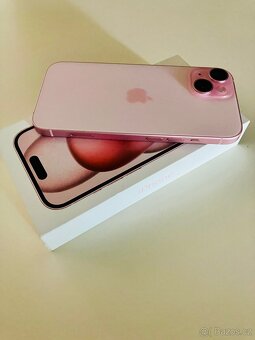 iPhone 15 128 GB – růžový - Nové ochranné sklo - 7