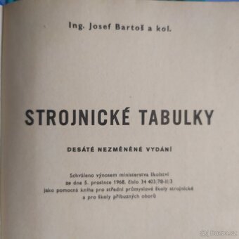 Dílenské tabulky a strojnické tabulky - 7