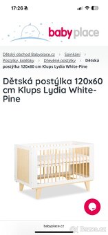 Dětská postýlka 120x60 s matrací (antialergickou) - 7