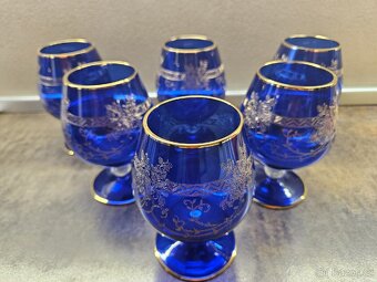 Skleněná souprava modrá - 7