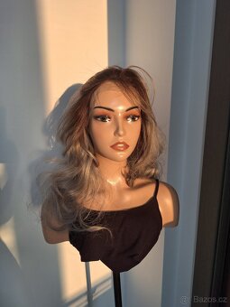 Paruka s krajkou platinovou blond ombré 7168 - 7