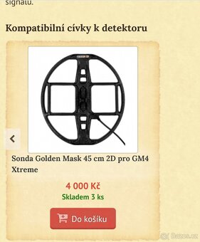 Detektor kovů Golden Mask - 7