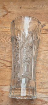 Retro krásná dobrušovaná váza ,20 cm výška.97 dkg váha - 7