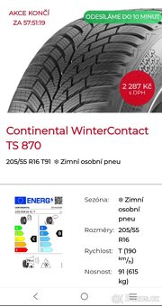 Zimní pneumatiky 205/55 R16 Continental WinterContact TS 870 - 7