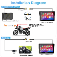 Carpuride W702B Pro - CarPlay pro motocykly + drzak pro BMW - 7