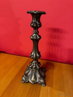 Starožitný svícen - pár - 7