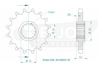 Řetězové kolečko Esjot 50-35023-16 - 7