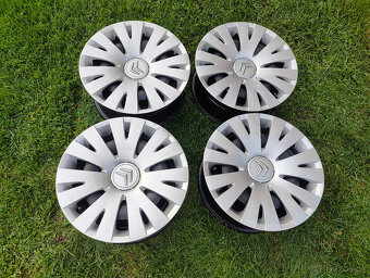 4x disk-sada 6,5Jx15 ET27, 4x108, Peugeot, Citroen+poklice - 7