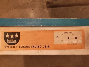 Staré celokožené lyžařské retro boty Botas Diplom - 60léta - 7