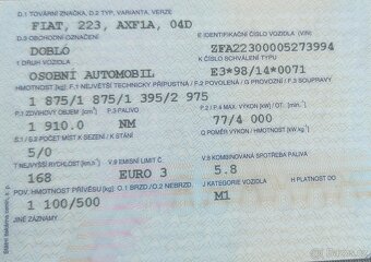Fiat doblo 1,9 - 7