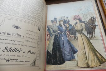 Nové Pařížské módy, svázaný ročník 1898, starý módní časopis - 7