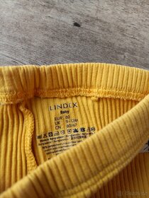 Dvoje žebrované legíny Lindex a fialové body, vel. 80 - 7
