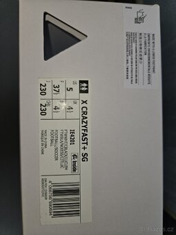 Adidas X crazyfast+ SG bílé vel. 37.5 - 7