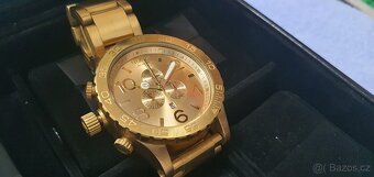 Nixon Zlaté hodinky aj strieborne veľká nad 5cm priemer - 7