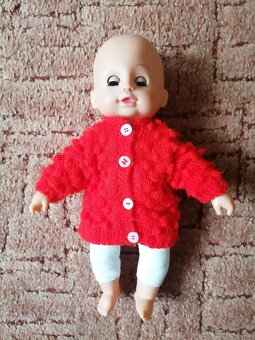 Mrkací mluvící panenka - miminko cca 30 cm - 7