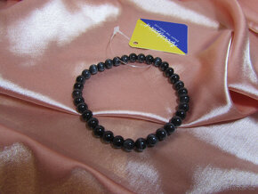 ♥️ Krásný náramek z přírodního kamene (kočičí oko, achát) - 7