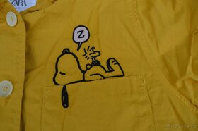 Hořčicová bavlněná bunda Snoopy vel. 140 - 7