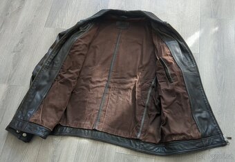 Pánská kožená bunda Massimo Dutti - vel. L/XL - 7