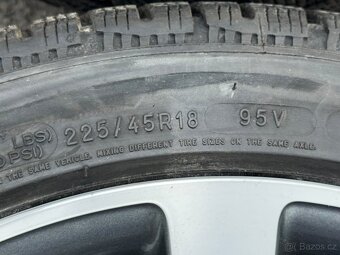Mercedes r18 alu kola r18 5x112 Dvourozměrná Michelin Alpin - 7