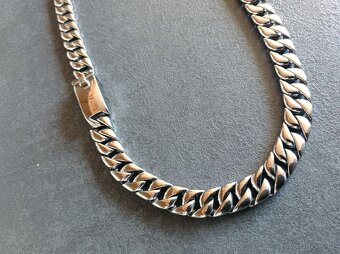NOVÝ masivní pánský nerezový náhrdelník Kalen - š. 12 mm - 7