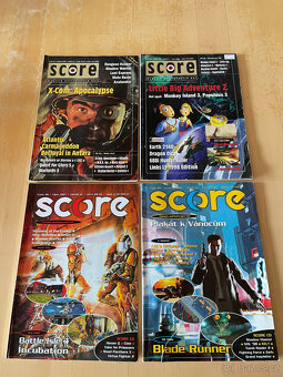 Časopisy Score: čísla ročníků 1, 2, 3, 4, 5, 6, 7, 8, 13, 15 - 7