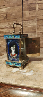 Prodám 2x stolní hodiny Cloisonne Perfektní stav. - 7