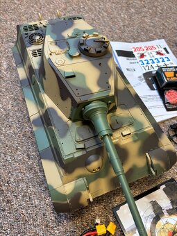 RC tank 1:16 Königstiger věž Henschel (IR/BB, kov. převodovk - 7
