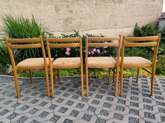 Retro dřevěné jídelní židle Jitona - 70. léta - 7