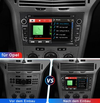7palcové 2Din LCD autorádio pro auta Opel / BT / GPS / CD / - 7