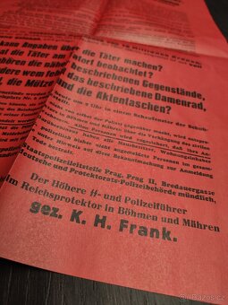 Protektorát - faksimile Atentát na R. Heydricha - 7