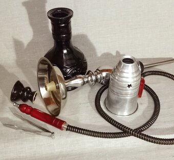 Vodní dýmka černá 63 cm - 7