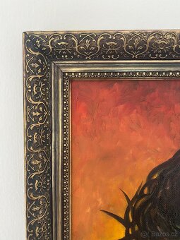 obraz olej na desce Ježíš Kristus velký obraz Krista - 7