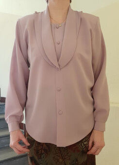 Dámská halenka šeříkově fialová - vel.M/L - 7