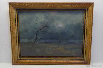 V.F.Hauk - Před Bouří - aukční obraz  - 7