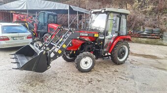 Predám Malotraktor 40hp 4x4 kabina + čelny nakladač - 7
