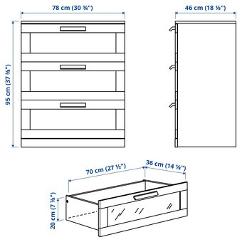Prodám komodu IKEA BRIMNES - 7