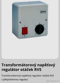 Průmyslový ventilátor axiální Vulkán VKN 300 - regulátorRVS - 7