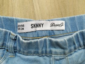 Letní, riflový overal, skinny, kalhoty Denim&Co,vel.128/134 - 7