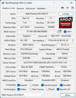 Herní PC - Ryzen 5 4500, 16GB RAM, 1TB NVME, 5700XT, WIN11 - 7